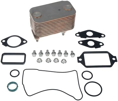 Масляный радиатор двигателя подходит для Chevrolet Silverado 3500 6,6 л V8 Dorman 540YU98 2001-2006 годов выпуска - Изображение 1 из 3