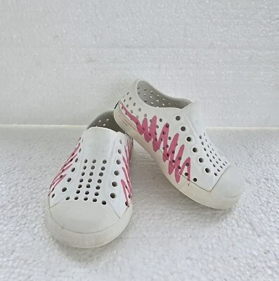 Tênis SlipOn Infantil Nativo Estampa Jafferson Branco/Picolé Rosa Tamanho C5 - Imagem 1 de 4