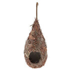 Hummingbird House Natural Bird Hut for Outside Natural Grass Material Bird Nest