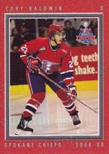 2008-09 Spokane Chiefs #1 Cory Baldwin