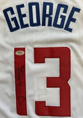 Paul George Signed Autographed Los Angeles Clippers Authentic Game Jersey PSA - Image 1 of 4