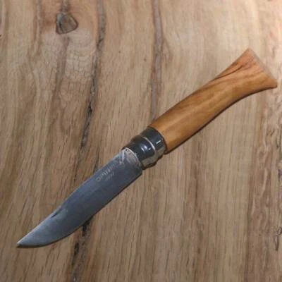 Opinel N 6 Ulivo Lama Inox Coltello Chiudibile Campeggio Sport Escursione Caccia