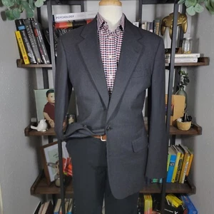 VTG Brooks Brothers Golden Fleece Men's Sport Coat Charcoal Black Wool 42XL - Picture 1 of 21