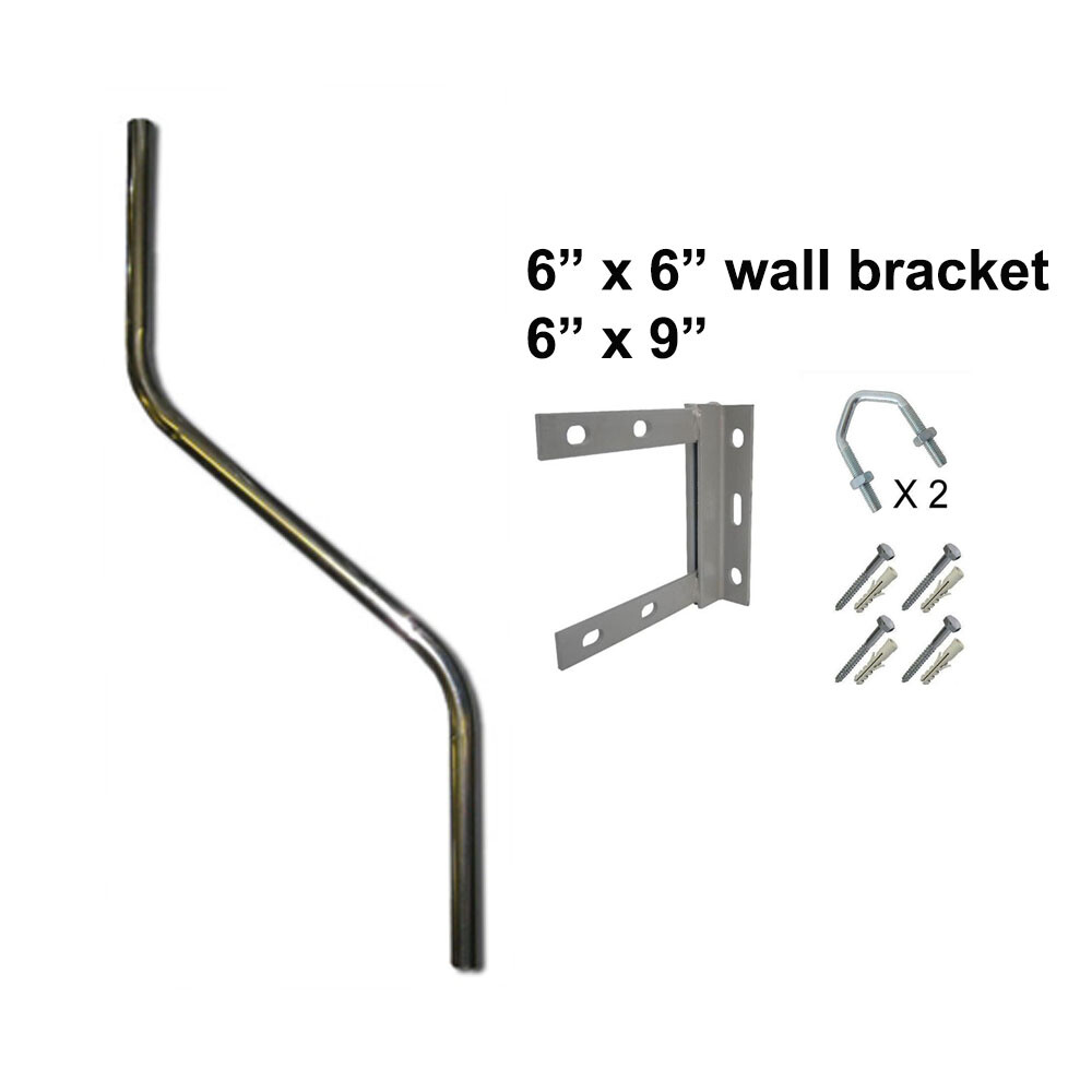 Mast Hook Bracket Outdoor 3 Or 4-Leg Aerial - Guy Wire Rope Support ...