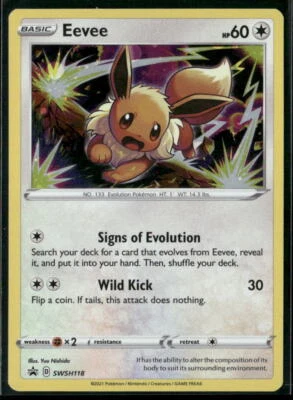 Pokémon SWSH: Sword & Shield Promo Cards #SWSH118 Eevee Holo Promo, NM - Image 1 of 2