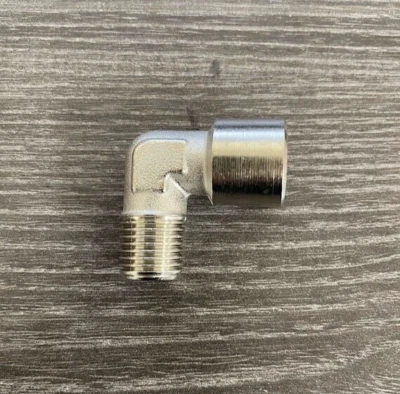 LAPA 90 SKF MNPT 1/4 x FNPT 1/4 Stainless Steel Street Elbow