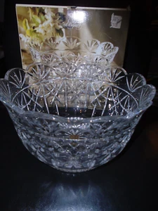 NOS CRISTAL D ARQUES JOANNA 9.75" LEAD CRYSTAL BOWL IN BOX - Picture 1 of 2