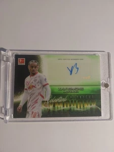 Topps Midnight 2024-25 Xavi Simons Leipzig Auto Nummeriert 87/149 Parallel  - Bild 1 von 3