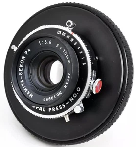 Seltenes "P4" MAMIYA-SEKOR P4 75mm f/5.6 Copal Press No.0 für Großformatobjektiv - Bild 1 von 19