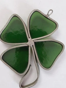 Stain Glass Shamrock 3.5" Sun Catcher - Picture 1 of 4