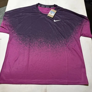 Nike Court Dri-Fit Slam Tennis Shirt Top FV2436-518 Hot Fuchsia Mens Size Medium - Picture 1 of 18