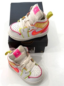 Nike Jordan Mid Edge Glow (TD) Toddler 4C Neon Athletic Shoe - Picture 1 of 10