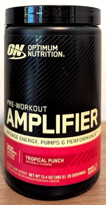 ¡NUEVO! Amplificador Pre-Entrenamiento Optimum Nutrition 13.4oz (20 porciones) Tropical Punch Foto 1 de 4