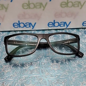 RALPH LAUREN 2184 5001 Shiny Black 53□17 145 Unisex Rectangle Eyeglasses Frames - Picture 1 of 24