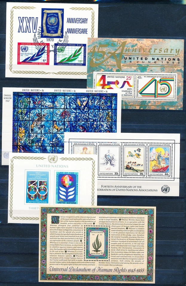 XE55567 United Nations anniversaries sheets XXL MNH - Image 1 of 1