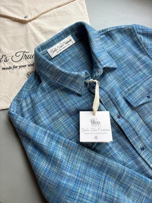 Camisa de cachemir God's True talla L bs77 $2,490 nueva con etiquetas Foto 1 de 4