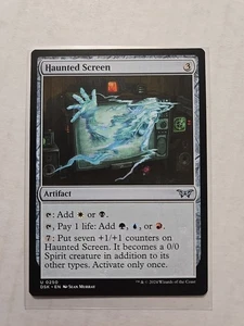 Haunted Screen - Duskmourn - LP - MTG Magic - Uncommon - Artifact  - Picture 1 of 1