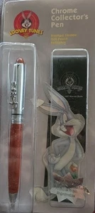 Pluma de escritura Bugs Bunny Looney Tunes cromada de coleccionista 97/paquete de cromo cepillado - Imagen 1 de 3