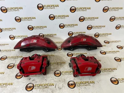 2018-24 AUDI S4 S5 SQ5 FRONT & REAR BRAKE CALIPER SET RED OEM - Image 1 of 4