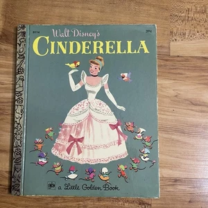 Vintage Little Golden Book Cinderella 1971 Princess Walt Disney Bedtime Story - Bild 1 von 4