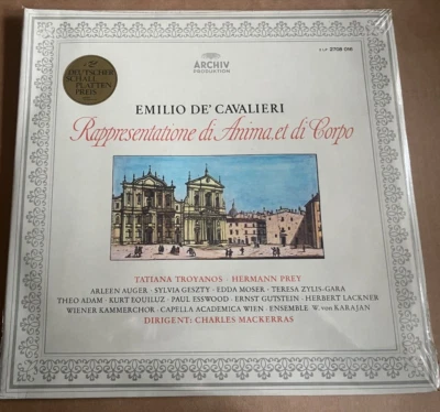 2708 016 Emilio De Cavalieri Rappresentatione di Anima et di Corpo 2 LP SEALED - Image 1 of 2