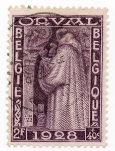 1928 - Belgio - Abbazia di Orval, 2 + 40c. usato - Picture 1 of 1
