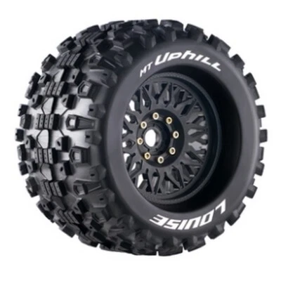 LOUISE LOUT3219X MT-UPHILL 1:8 sport 3.8 Felge schwarz (2) Offset Hex 17mm - Bild 1 von 4
