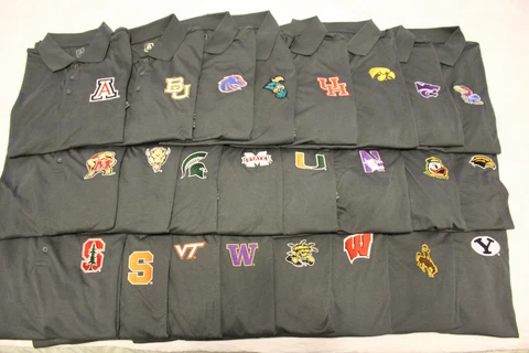 NWT Men's NCAA J.America S/S Polyester/Rayon Polo Shirt Multiple Teams & Sizes! Cover