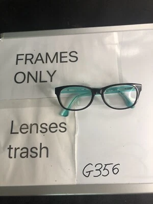 MICHAEL KORS MK282 001 Black/Teal Blue Crystal Eyeglasses Frame 51-18-135 G356 - Image 1 of 4