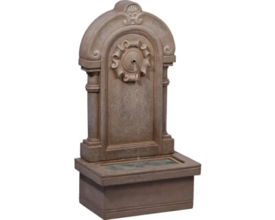 Gartenbrunnen Poseidon 40 x 26 cm Polyresin braun - Bild 1 von 4