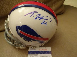 MINICASCO AUTOGRAFIADO FIRMADO KARLOS WILLIAMS BUFFALO BILLS JSA SD 04200 - Imagen 1 de 3