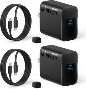 Anker Bloc Chargeur USB C 45W, Chargeur Rapide PPS avec Câble USB-C pour iPhone 16/1 - Photo 1 sur 6