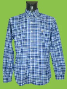 RALPH LAUREN MENS SHIRT LONG SLEEVE COTTON SIZE L EXCL .. - Imagen 1 de 7