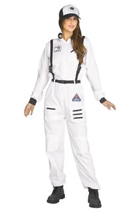 Women's Astronaut Jumpsuit Adult Costume - Picture 1 of 3