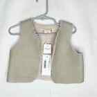 BONPOINT Lambskin Shearling Vest NWT in Size 18-24 months