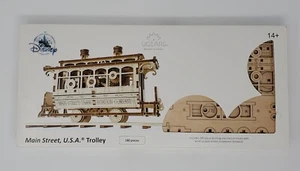 Disney Parks UGEARS Main Street USA Trolley Mechanical Model 180 Pcs Wooden Kit - Picture 1 of 8