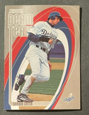 Shawn GREEN 2002 Topps Stadium Club Beam Team #BT-8 Los Angeles Dodgers - Image 1 of 2
