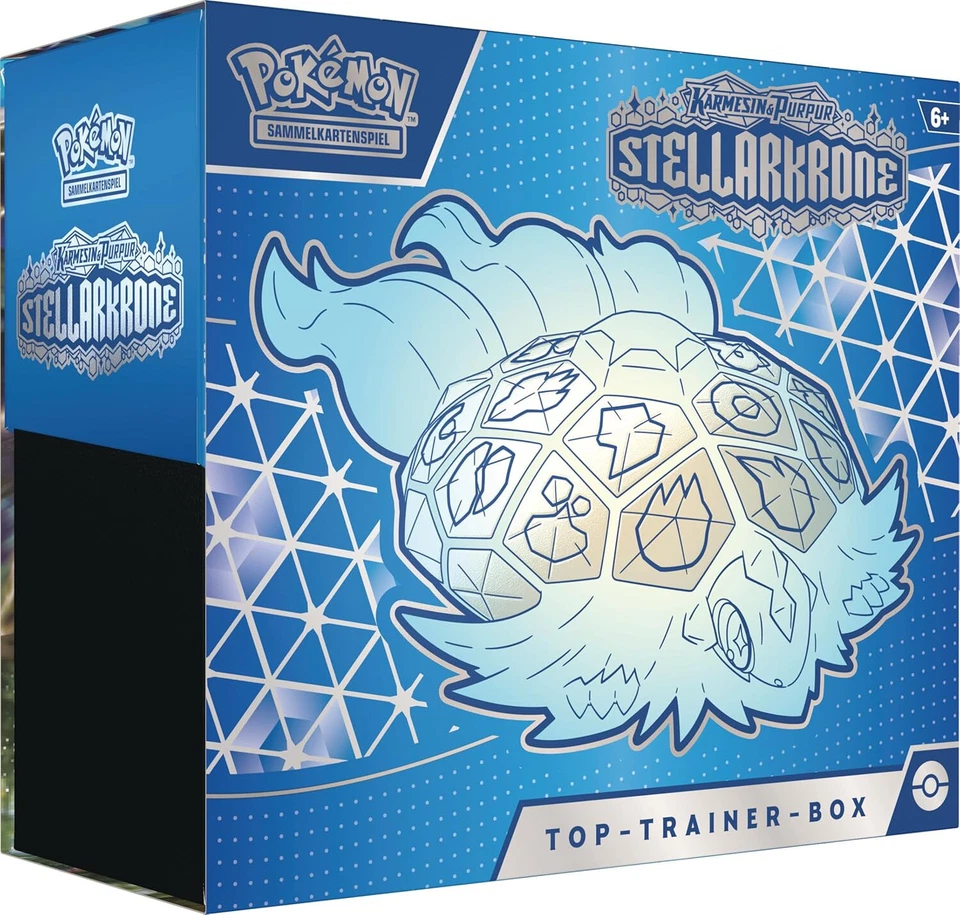 Pokemon Stellarkrone Top Trainer Box NEU & OVP KP07 DEUTSCH 9x Booster - Bild 1 von 3