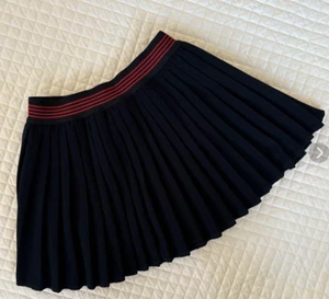 NicE JACADI GIRLS 6A 116 cm SKIRT Elastic Waist PLEATED Navy BLUE Ruffle FREE SH - Picture 1 of 4