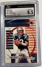 NFL 2003 Score Football Tom Brady Trading Card TF-19 [The Franchise] [CSG 8.5]