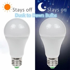 4x 6.5W LED GLS Abenddämmerung Bis Dawn Sensor Es E27 Sicherheit Nacht Glühbirne - Bild 1 von 3