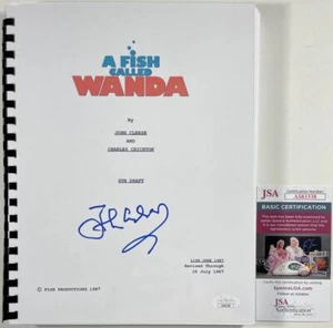 John Cleese Signed A Fish Called Wanda Full Movie Script B Autograph JSA COA - Picture 1 of 1