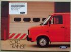 FORD TRANSIT RANGE Verkaufsbroschüre September 1981 #FB661 VAN Bus CREWBUS Kombi ++