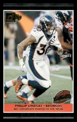 2019 Donruss #H-17 Phillip Lindsay Denver Broncos - Image 1 of 2