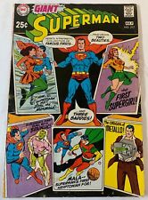 1969 DC Comics SUPERMAN #217 ~ giant ~ water damage