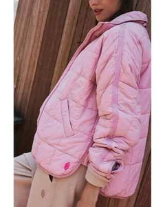 NWT Free People Movement x Hatch Haze Pippa Packable Puffer Jacket Size XL Pink - Picture 1 of 4