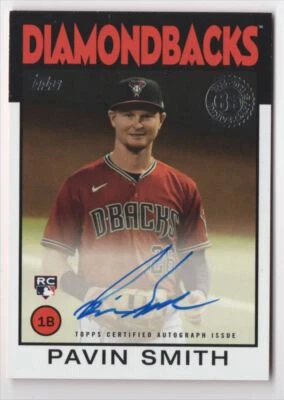 2021 Topps Update 1986 Baseball Auto Pavin Smith Auto Arizona Diamondbacks - Image 1 of 2