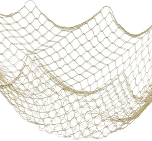 Creamy White Fishing Net Decor - Mediterranean Style Party & Wall Decoration - Picture 1 of 12