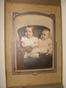  Ancestor Photo 2 Small Children Congdon Studio Corpus Christi Texas  - Picture 1 of 1