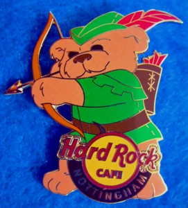 NOTTINGHAM *EURO SPORTS BEAR SERIES* ROBIN HOOD ARCHER 2006 Hard Rock Cafe PIN - Picture 1 of 1